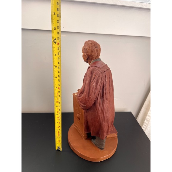 Tom Clark Gnome PARSON PATTERSON Large Sculpture #31 Minister Religious COA 1984 - Picture 4 of 9